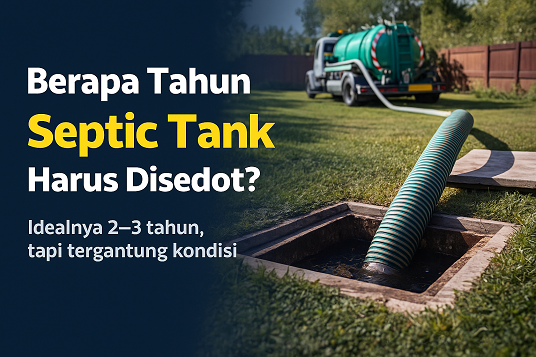 Berapa Tahun Septic Tank Harus Disedot? Ini Waktu Ideal & Tanda Harus Sedot WC